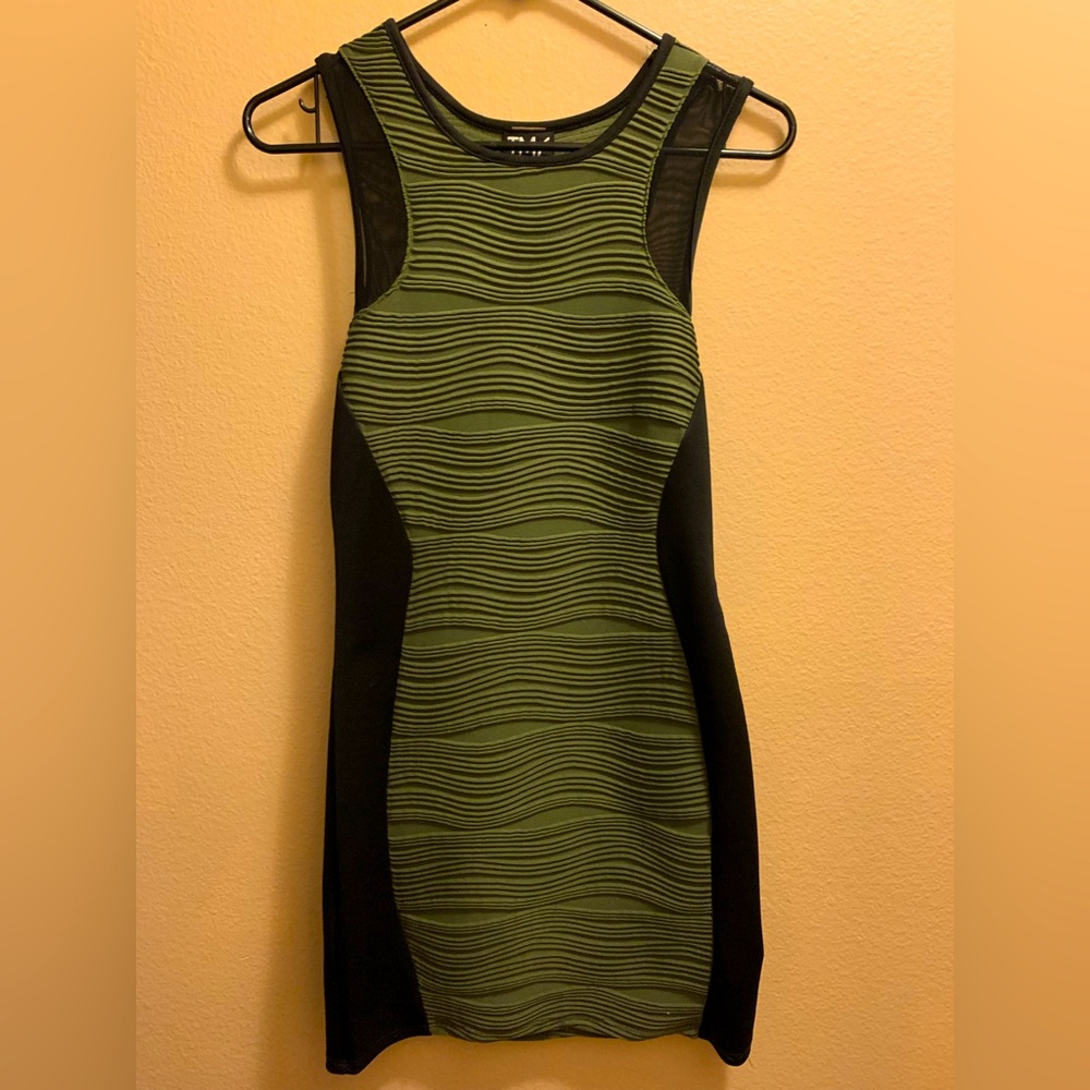 Green and Black TMG New York Dress